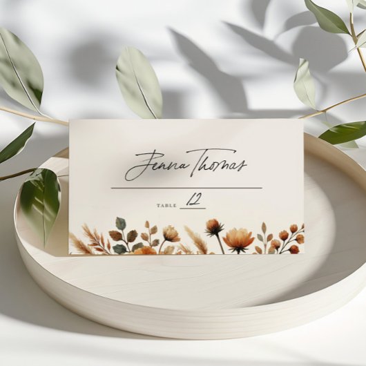 Hazelwood Wedding Platzkarte