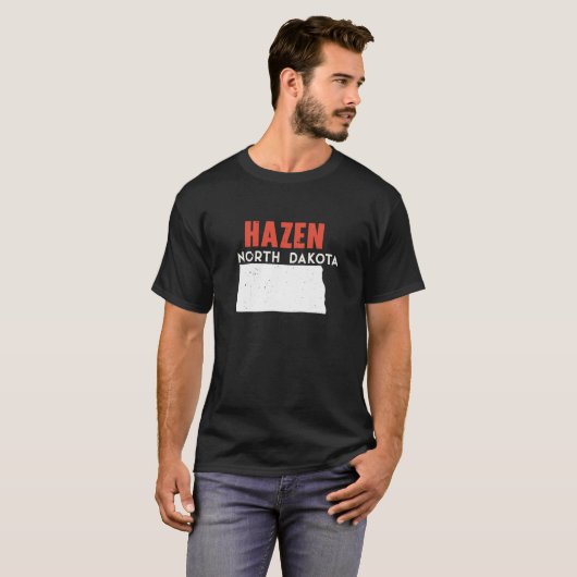 Hazen North Dakota USA Staat America Travel T-Shirt (Vorne ganz)