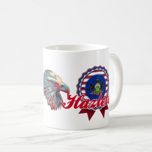Hazleton, PA Kaffeetasse (VorderseiteRechts)
