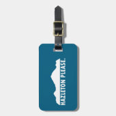 Hazleton Pennsylvania Bitte Gepäckanhänger (Vorderseite vertikal)