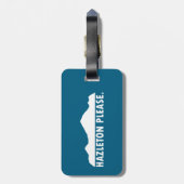 Hazleton Pennsylvania Bitte Gepäckanhänger (Rückseite vertikal)