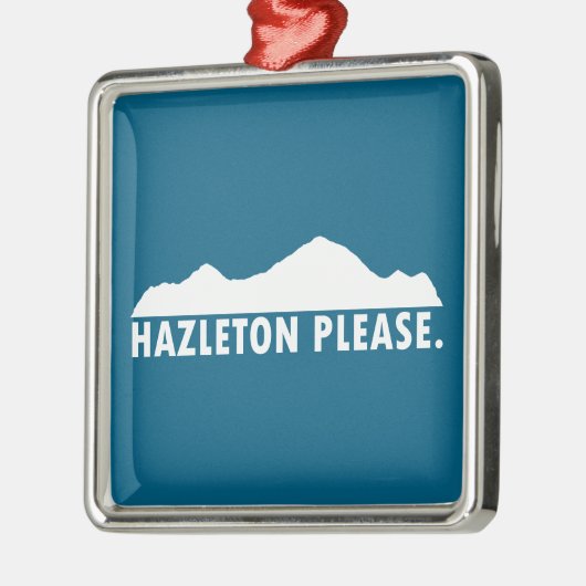 Hazleton Pennsylvania Bitte Ornament Aus Metall (Links)