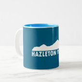 Hazleton Pennsylvania Bitte Zweifarbige Tasse (Vorderseite Links)