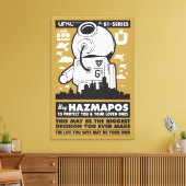 HazMaPoster_Brown Leinwanddruck (Insitu (Wohnzimmer))