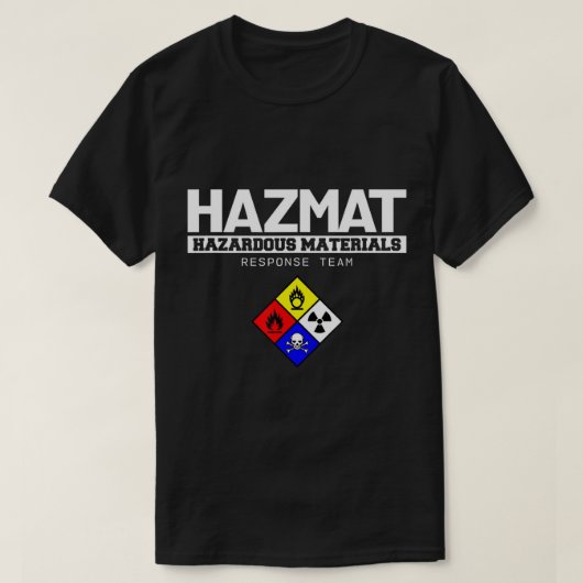 HAZMAT Gefahrstoff-Reaktionsteam Techniker T-Shirt (Design vorne)