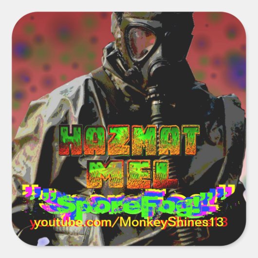 Hazmat Mel "SporeFog!" Aufkleber (Vorderseite)