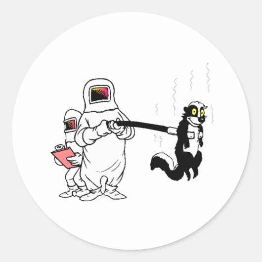 Hazmat Team Runder Aufkleber (Vorderseite)