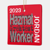 Hazmat Worker Extraordinaire CUSTOM Keramikornament (Links)