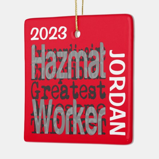 Hazmat Worker Extraordinaire CUSTOM Keramikornament (Links)