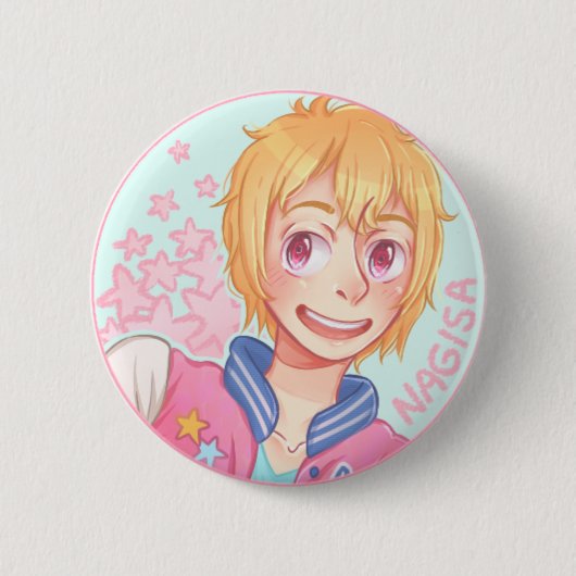 Hazuki Nagisa Knopf Button (Vorderseite)