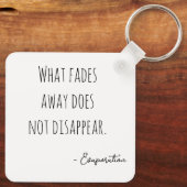 Hazy black and white portrait schlüsselanhänger (Rückseite)