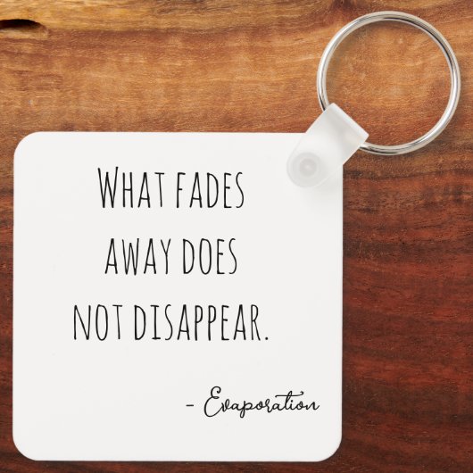 Hazy black and white portrait schlüsselanhänger (Rückseite)