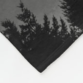 Hazy Forest Landscape Foto Fleecedecke (Ecke)