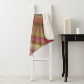 Hazy Garden Pink, Brown und Green Stripe Sherpadecke (Beispiel)