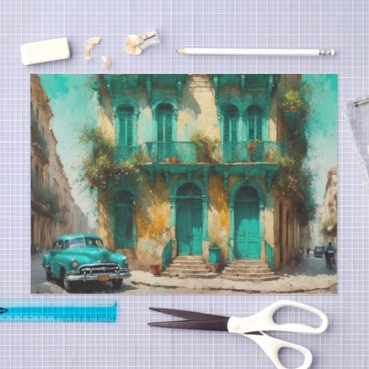 Hazy Havana Warm Vacation Decoupage Papier (Handwerk)