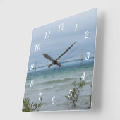 Hazy Mighty Mac Quadratische Wanduhr (Winkel)