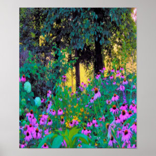 Hazy Morning Sonnenaufgang in meinem Rubio-Garten Poster