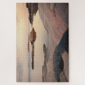 Hazy Nordic Sunset im finnischen Archipel Puzzle (Vertikal)