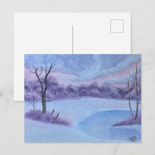 Hazy Peace Feiertagspostkarte (Vorne/Hinten)