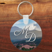 Hazy Pikes Peak Sunset Key Chain Schlüsselanhänger (Rückseite)
