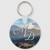 Hazy Pikes Peak Sunset Key Chain Schlüsselanhänger (Rückseite)