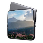 Hazy Pikes Peak Sunset Laptop Sleeve Case (Vorderseite Links)