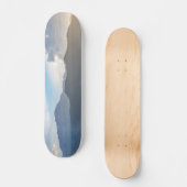 Hazy Pikes Peak Sunset Skateboard (Vorderseite)