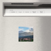 Hazy Pikes Peak Sunset Square Magnet (In Situ (Geschirrspüler))