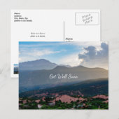 Hazy Pikes Peak Sunset wird bald gut Postkarte (Vorne/Hinten)