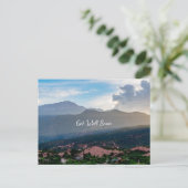 Hazy Pikes Peak Sunset wird bald gut Postkarte (Stehend Vorderseite)
