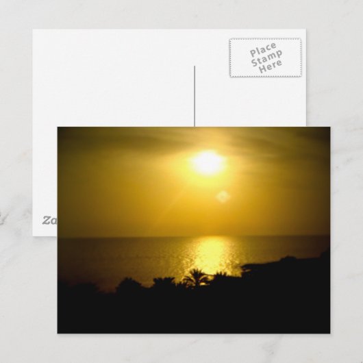 Hazy Sun Postkarte (Vorne/Hinten)