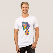 Hazy Vase Face Tri-Blend Shirt (Vorderseite voll)