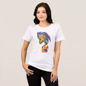 Hazy Vase Face Tri-Blend Shirt (Vorderseite voll)
