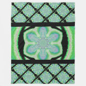 Hazy Wildblume 1 Fleecedecke (Vorderseite)