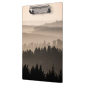 Hazy Woodland Hills Landscape Foto Klemmbrett (Links)