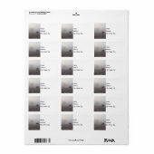 Hazzy Grazing Adressaufkleber (Vorne)