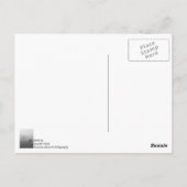 Hazzy Grazing Graustufen Postkarte (Rückseite)