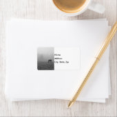 Hazzy Grazing Grayscale Adressaufkleber (Insitu)