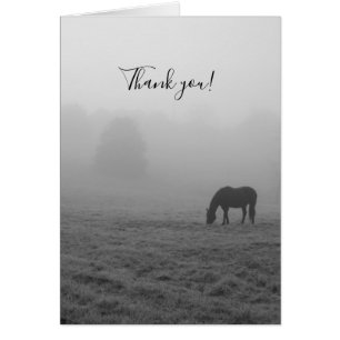 Hazzy Grazing Grayscale Danke Card