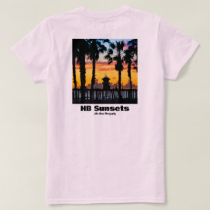 HB Sonnenuntergänge Surfen & Sonnenuntergänge  T-Shirt