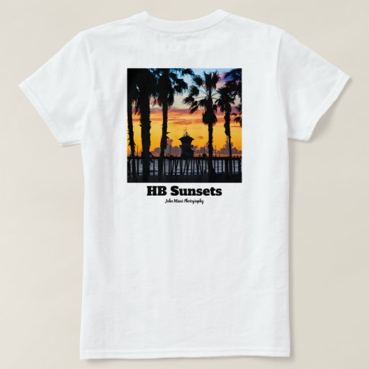 HB Sunsets T-Shirt (Design Rückseite)