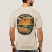 Hb Sunsets T-Shirt (Männer)  (Rückseite)