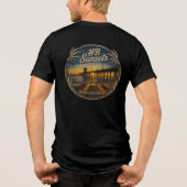 HB Sunsets T-Shirt  (Männer)   Tri-Blend Shirt (Rückseite)