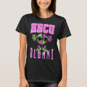 HBCU Alumni Bekleidung rosa und grün für Frauen un T-Shirt (Vorderseite)