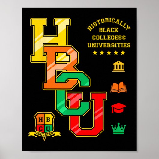 Hbcu Apparel Historisch Black Unis University Poster (Vorne)