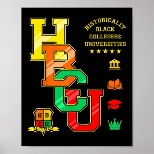 Hbcu Apparel Historisch Black Unis University Poster (Vorne)