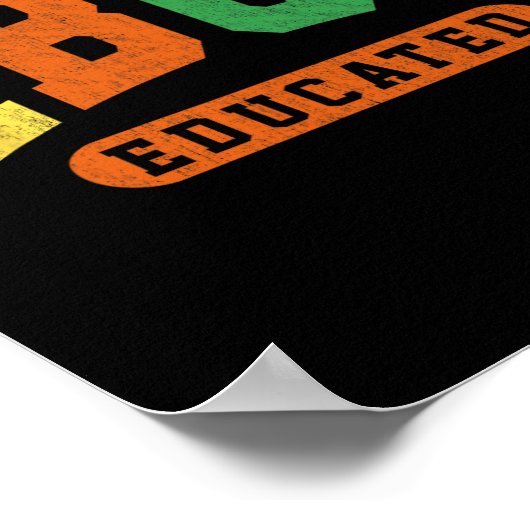 Hbcu Black History Educational Student Juneteenth  Poster (Ecke)