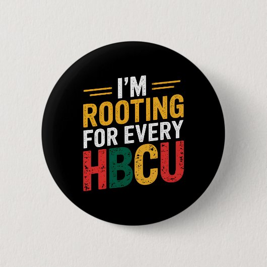 HBCU Black History Month ich unterstütze jedes HBC Button (Vorderseite)