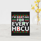 Hbcu Black History Pride Historische Schwarze Uni Karte (Gelbe Blume)