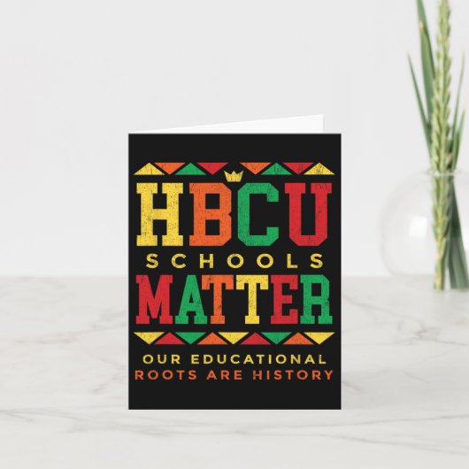 Hbcu Black Uni School Probleme Afrika Amerika Karte (Vorderseite)